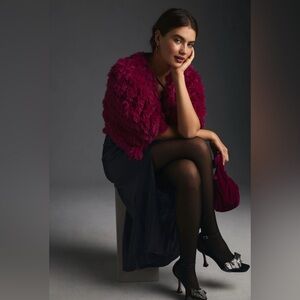 Faux Fur Cape
Anthropologie
Pink-OS